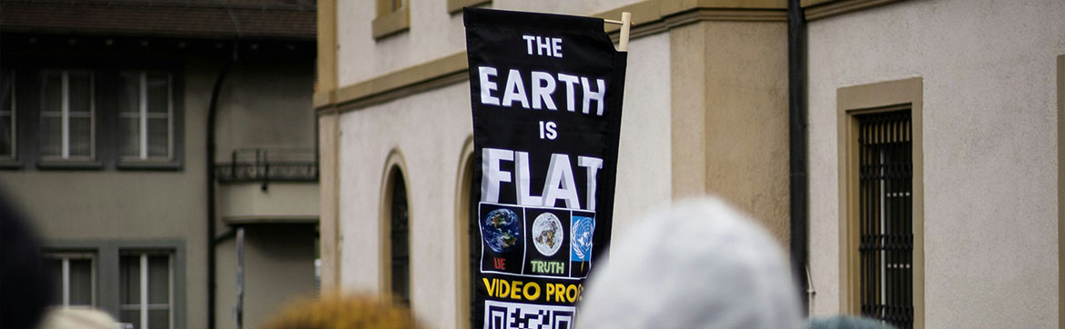 A protest banner saying that 