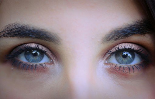 A woman's eyes