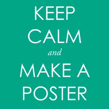 keep calm and make a poster icon