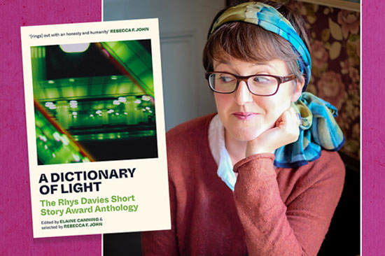 Image of Tanya Pengelly and the front cover of 'A Dictionary of Light'