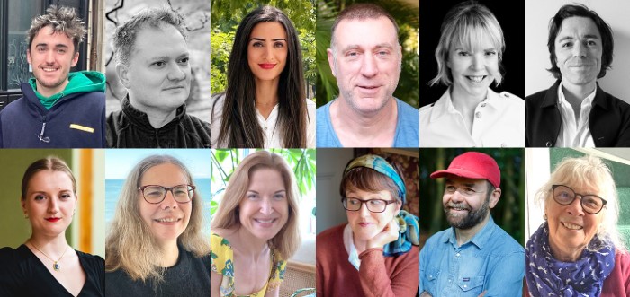 Image of the 12 shortlisted writers