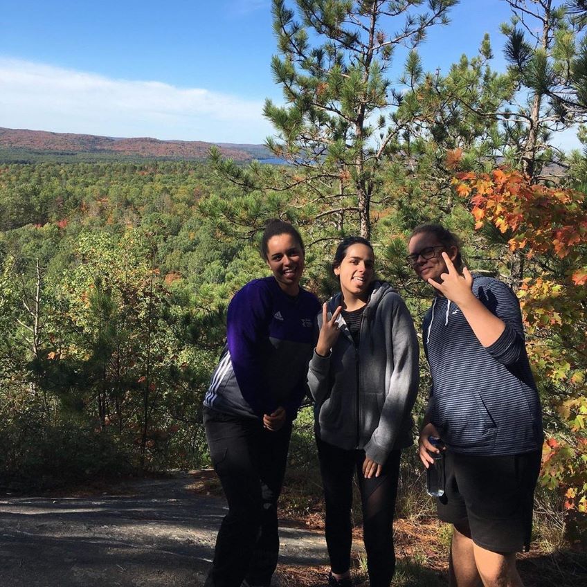 Jacob and friends hiking in Trent 