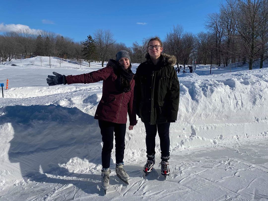 Jacob and friend in Snow