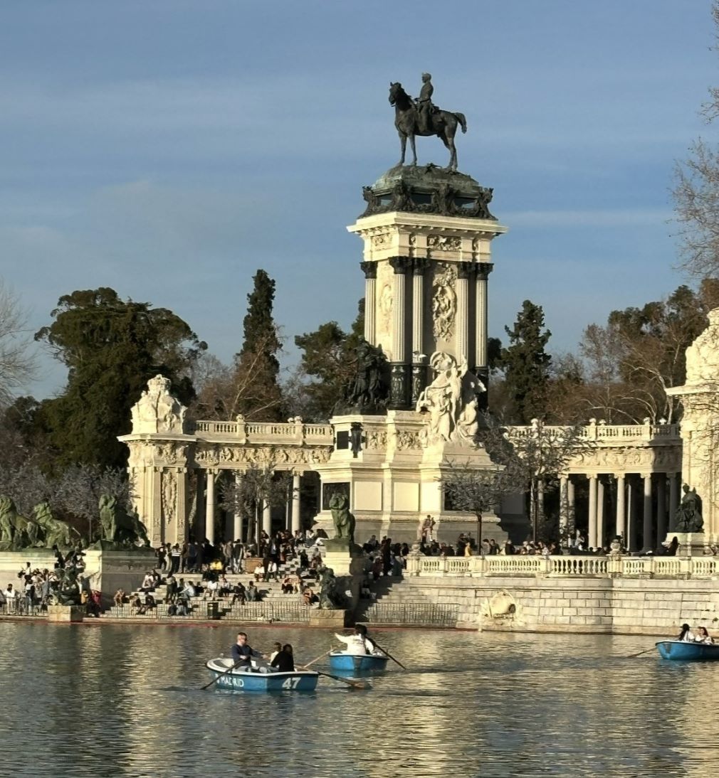 Buildings and a lake