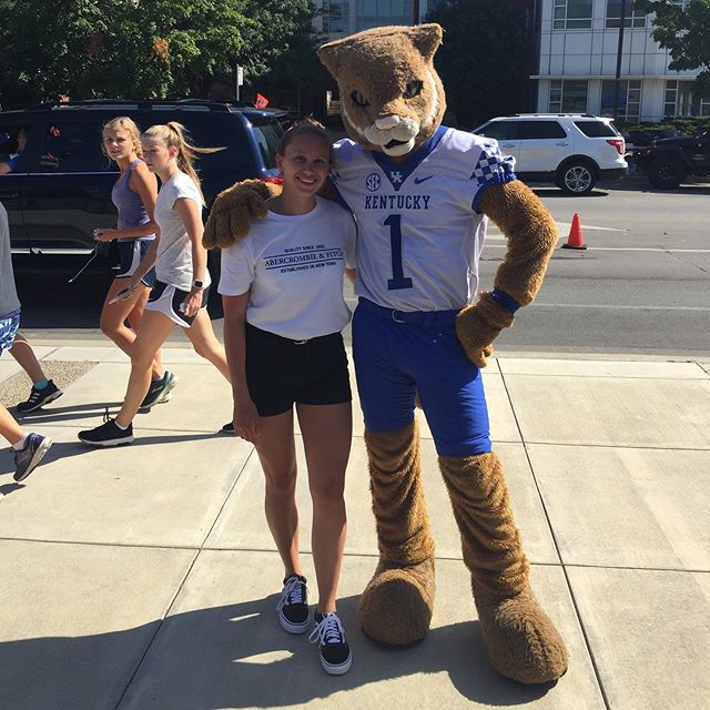 Student and University mascot