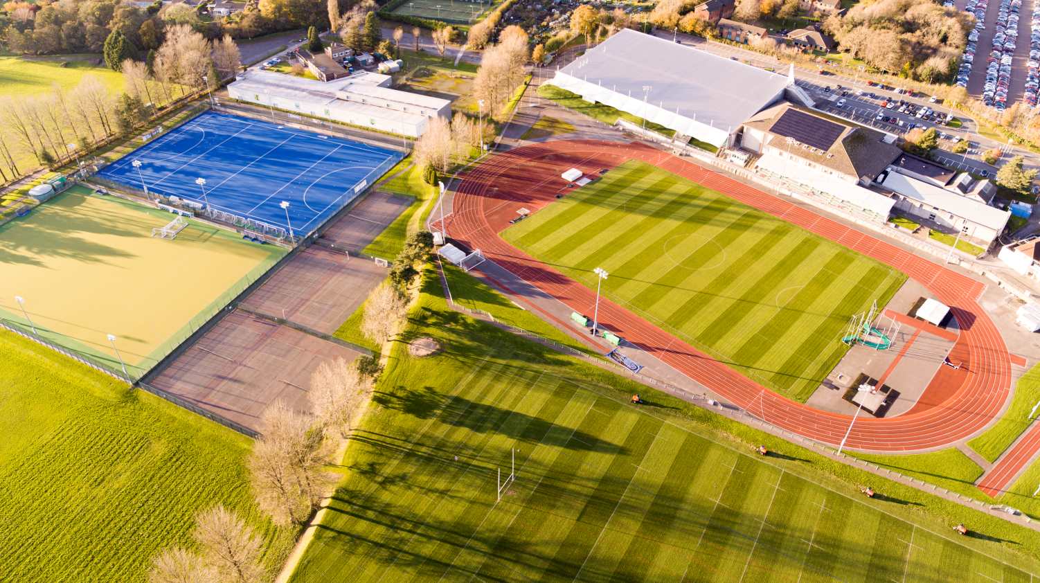 Swansea Sports Park aerial shot