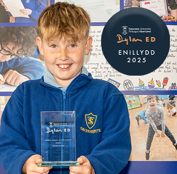 Photo of Alfie James holding DylanED trophy