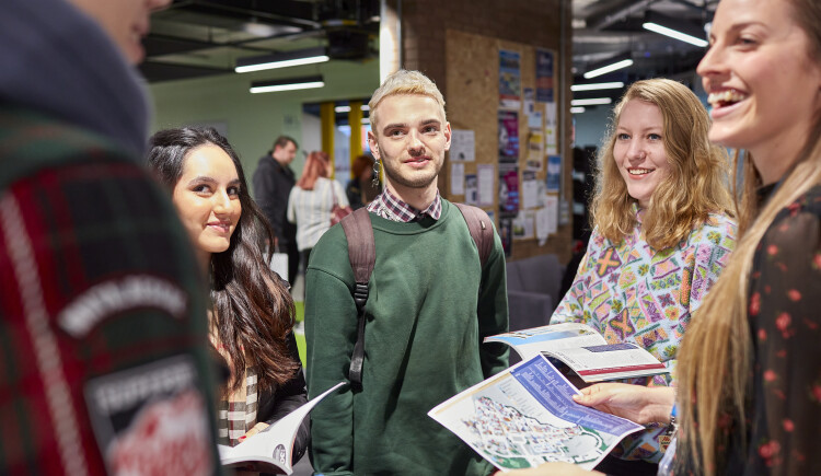 Potential students at open day