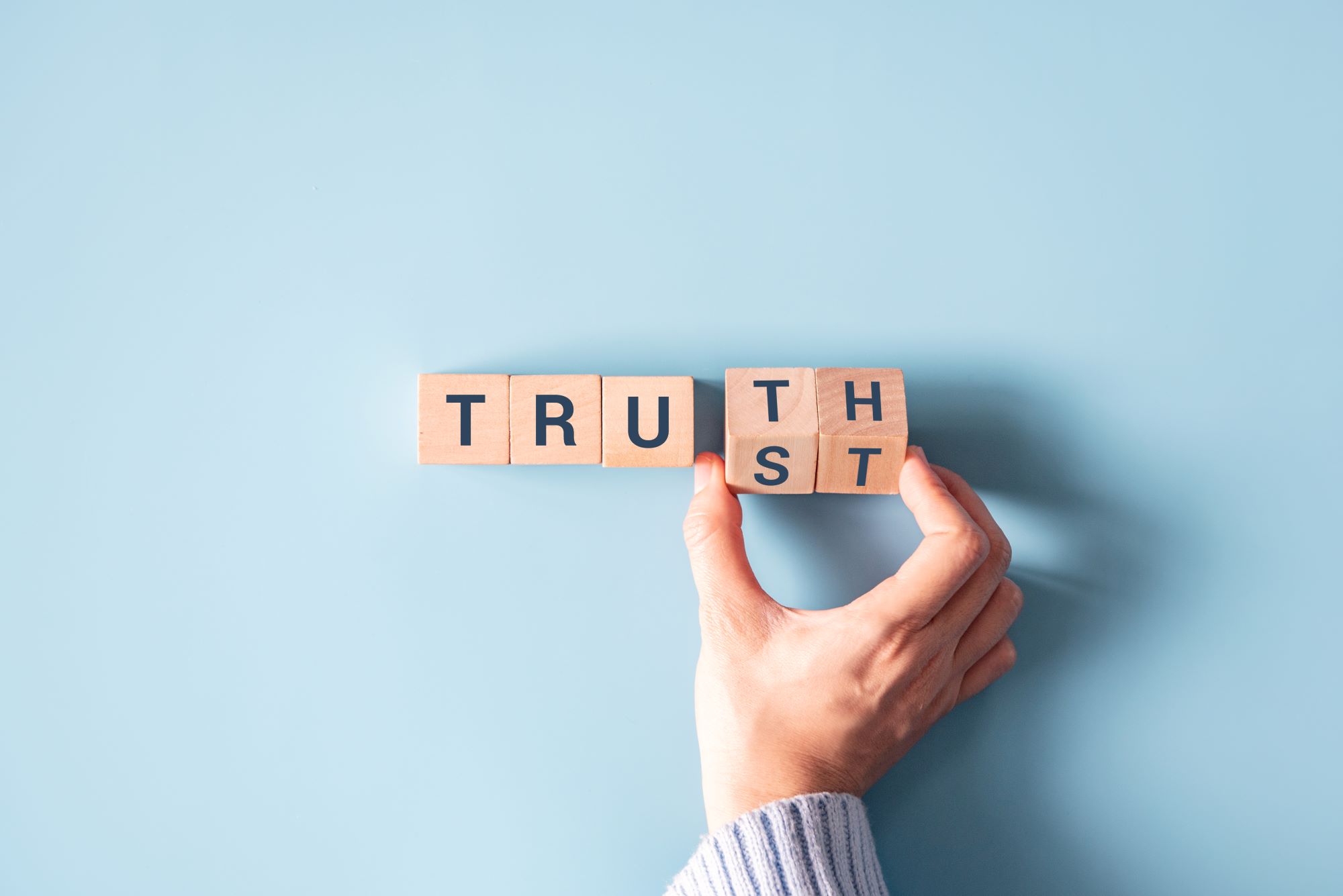 image of the word trust