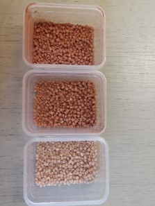 Plastic control granules. 