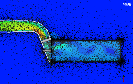 Computer flow model of particle extraction