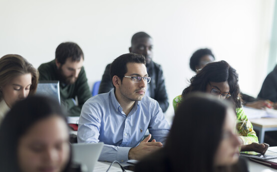 Student in a lecture