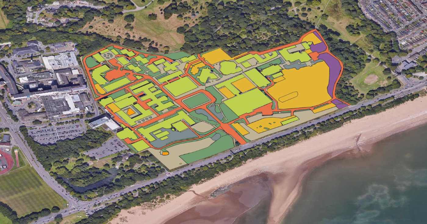 Swansea University habitat map